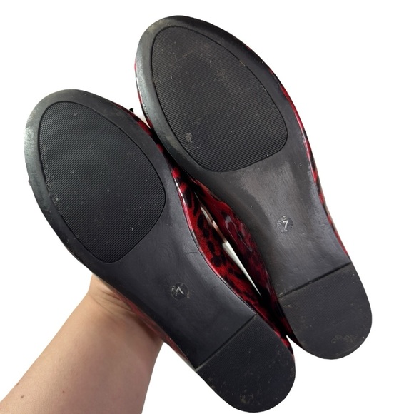 Chicos leopard cheetah animal print patent ballet flats shoes women’s 7 M - Picture 12 of 14